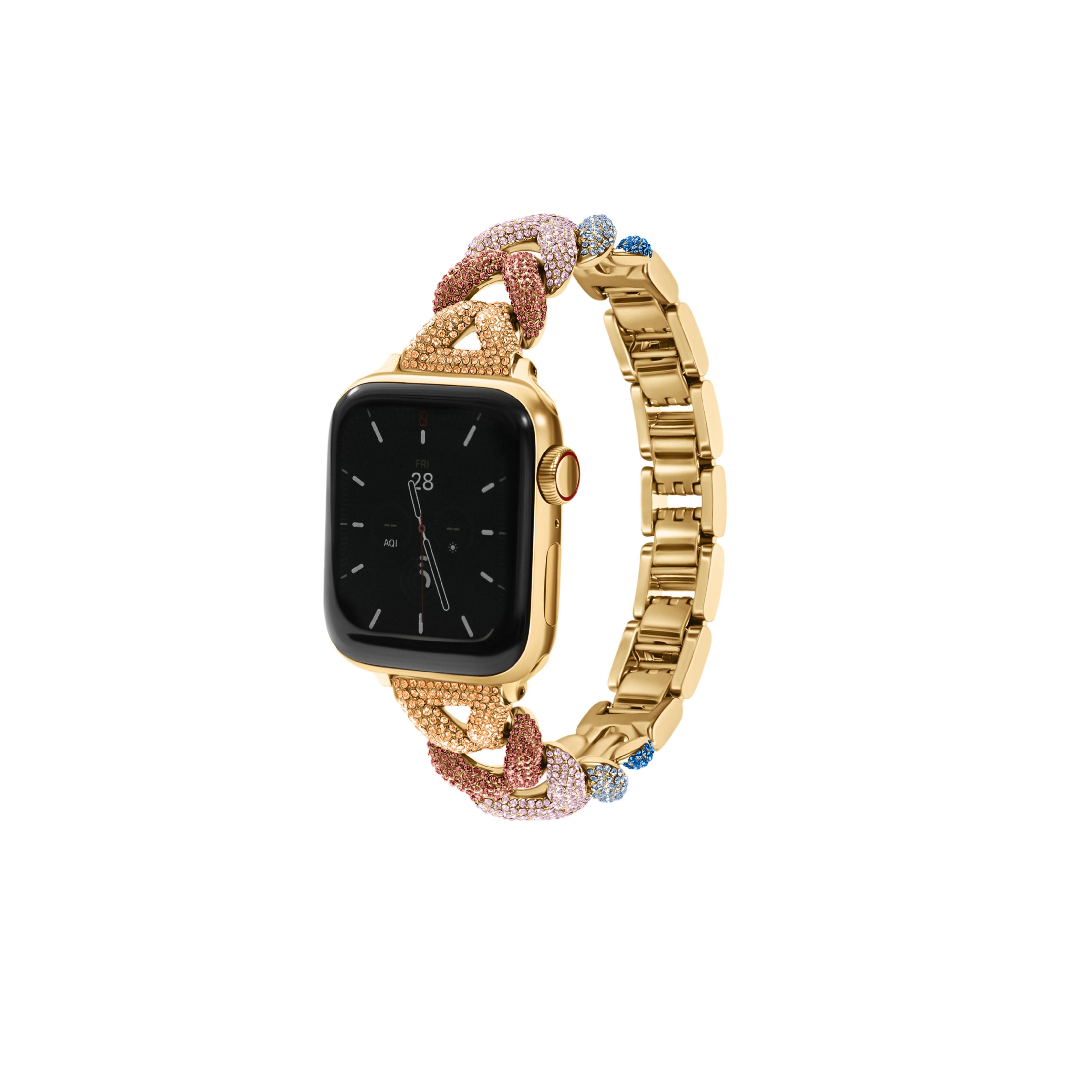 Sneak Peak: Ombré Herringbone Band for the Apple Watch - Goldenerre Women's Apple Watch Bands and Jewelry