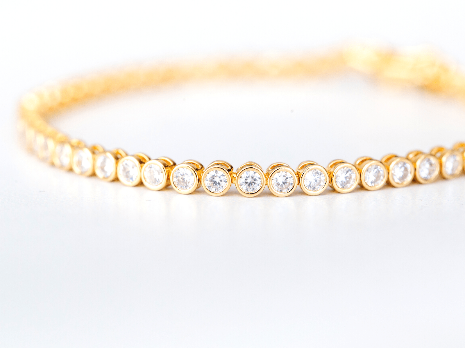 Tennis bracelet deals gold womens