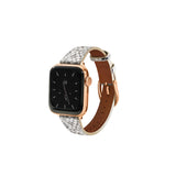 Metallic Snakeskin Printed Band for the Apple Watch - Goldenerre Women's Apple Watch Bands and Jewelry