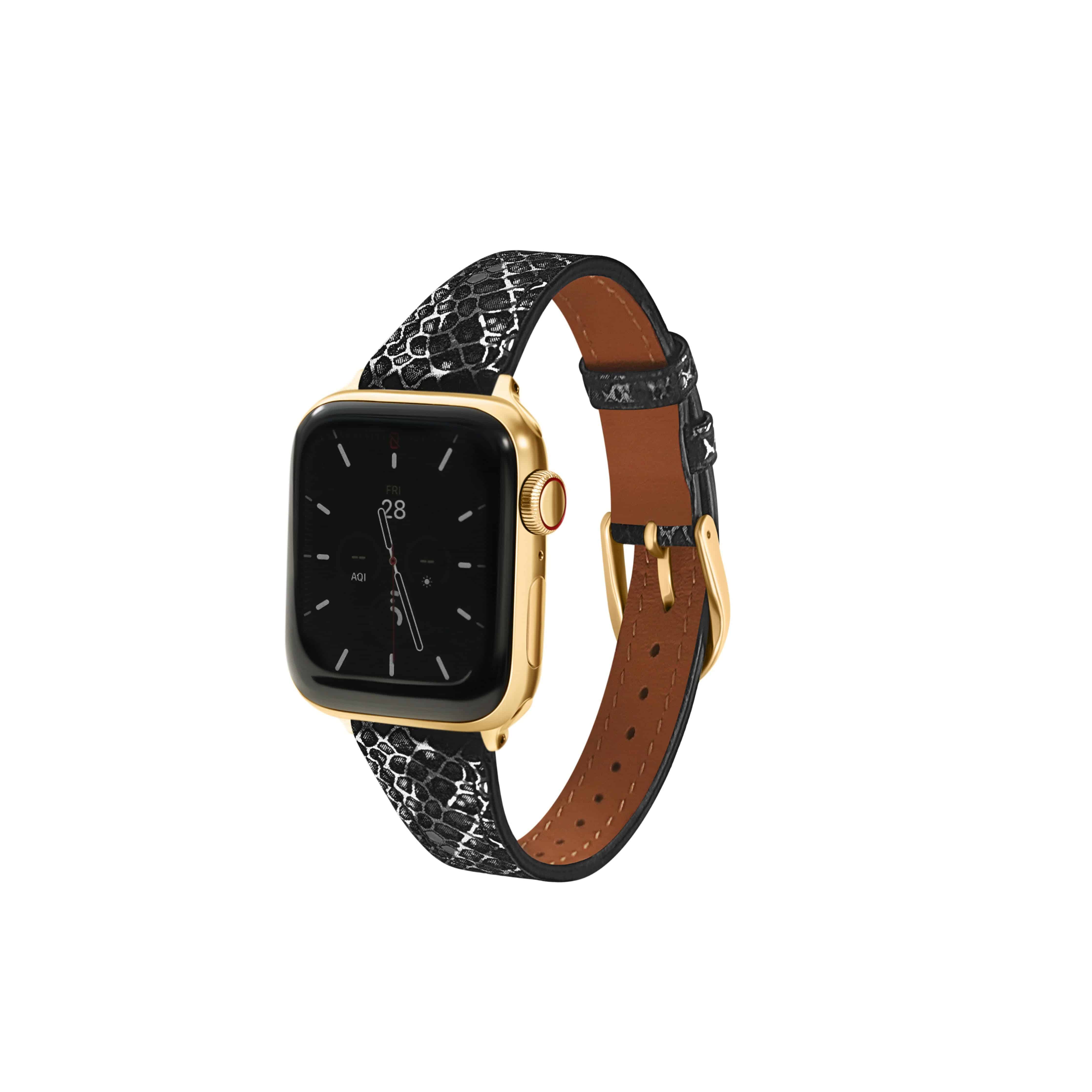Metallic Snakeskin Printed Band for the Apple Watch - FINAL SALE