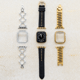 Black Stud Band for the Apple Watch - Goldenerre Women's Apple Watch Bands and Jewelry