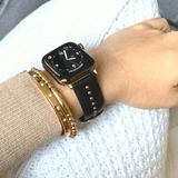Black Stud Band for the Apple Watch - Goldenerre Women's Apple Watch Bands and Jewelry