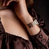 Basketweave Band for the Apple Watch - Goldenerre Women's Apple Watch Bands and Jewelry