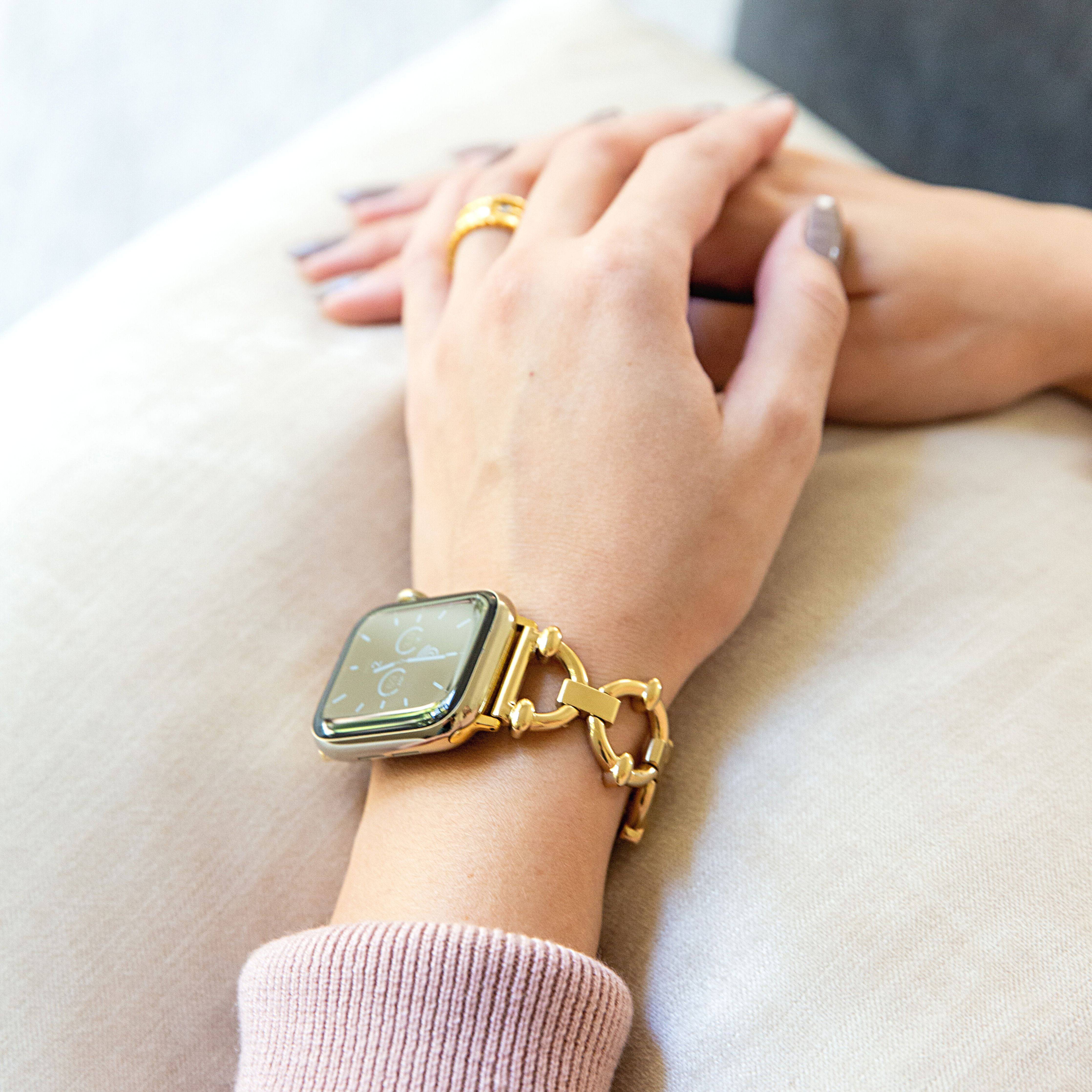 Classic Link Band for the Apple Watch - Goldenerre Women's Apple Watch Bands and Jewelry