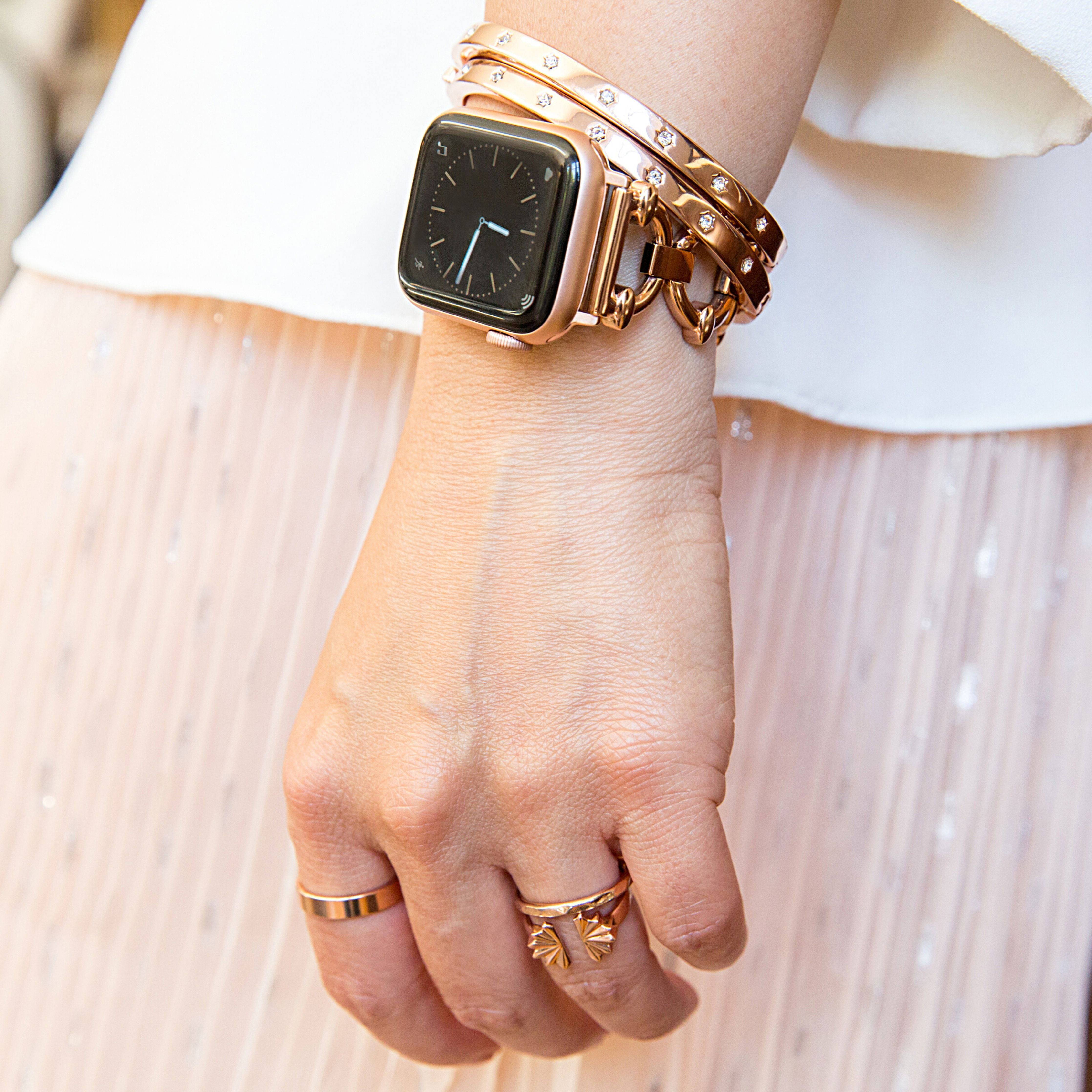 Classic Link Band for the Apple Watch - Goldenerre Women's Apple Watch Bands and Jewelry