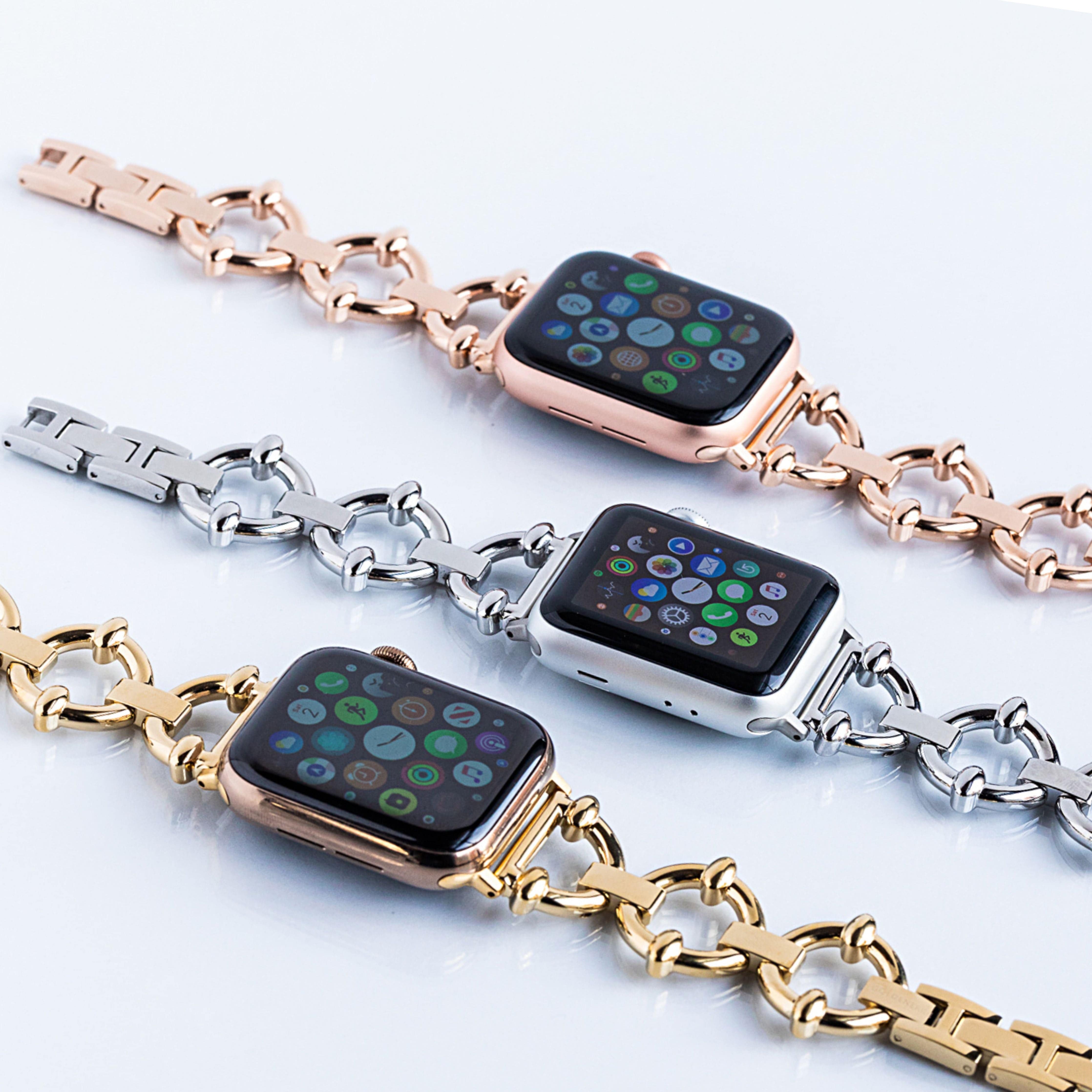 Classic Link Band for the Apple Watch - Goldenerre Women's Apple Watch Bands and Jewelry