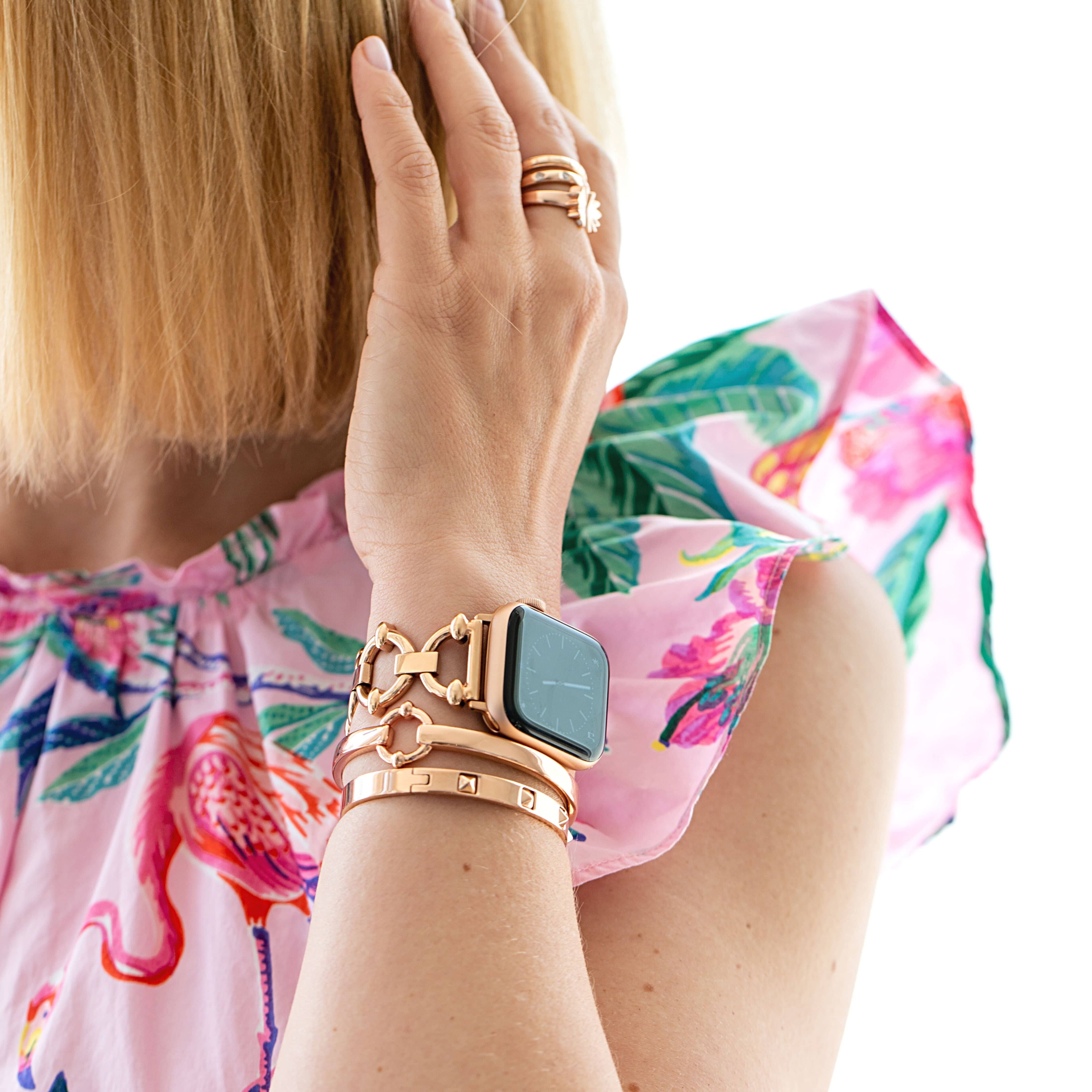 Classic Link Band for the Apple Watch - Goldenerre Women's Apple Watch Bands and Jewelry