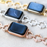 Crystal Pavé Link Band for the Apple Watch - Goldenerre Women's Apple Watch Bands and Jewelry
