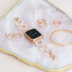 Crystal Pavé Link Band for the Apple Watch - Goldenerre Women's Apple Watch Bands and Jewelry