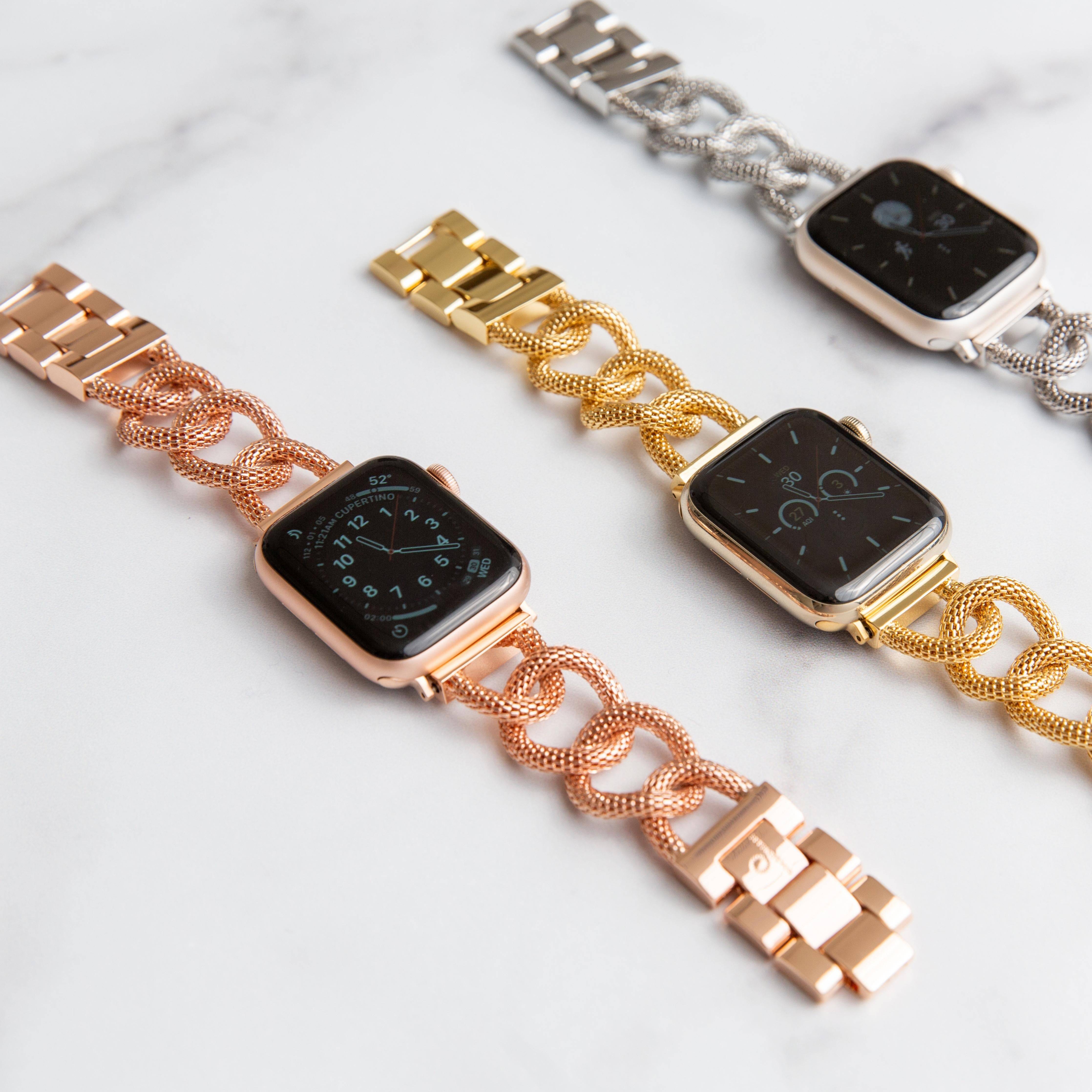 Mesh Link Band for the Apple Watch - Goldenerre Women's Apple Watch Bands and Jewelry