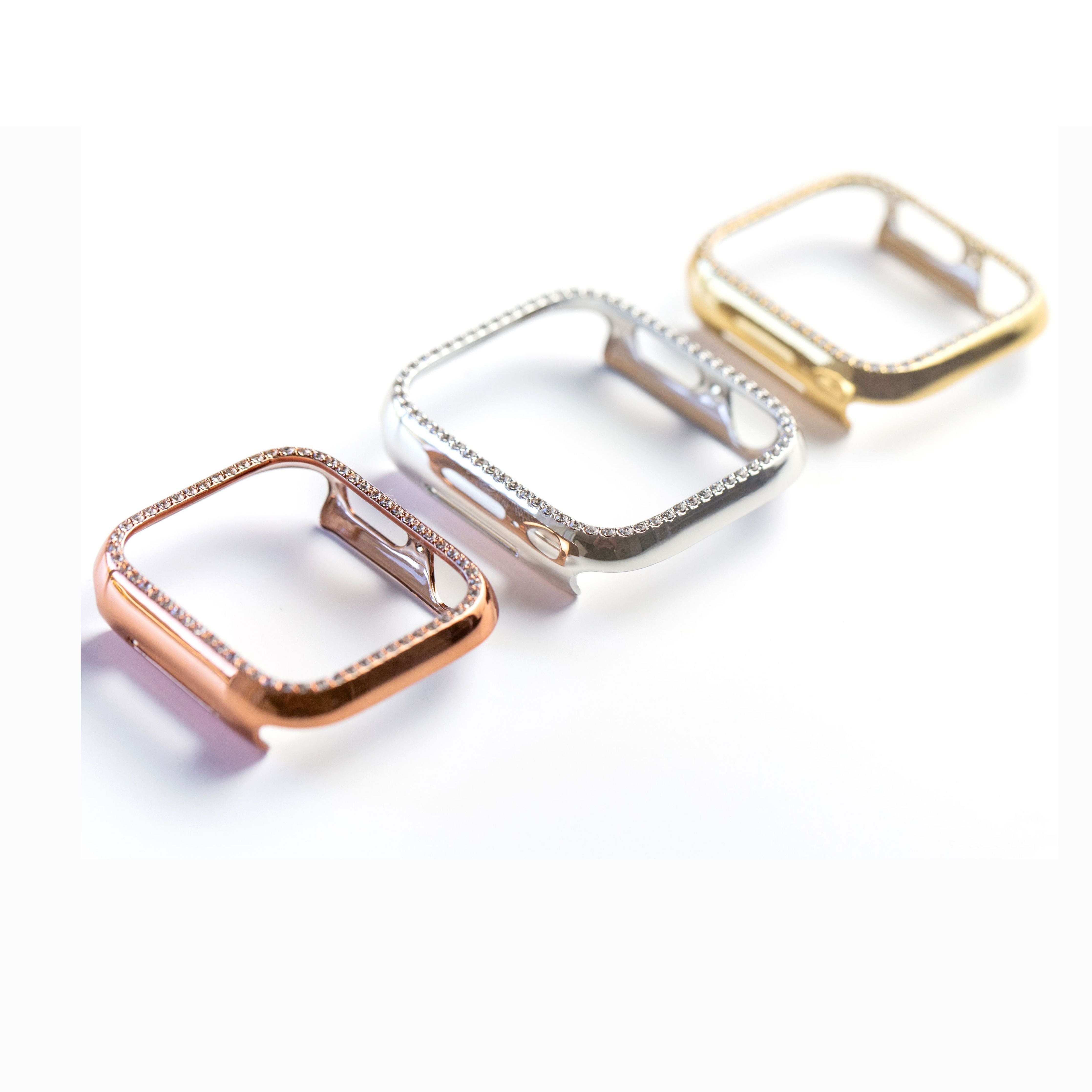 Rhinestone Case for the Apple Watch Series 4 9 SE2 Goldenerre