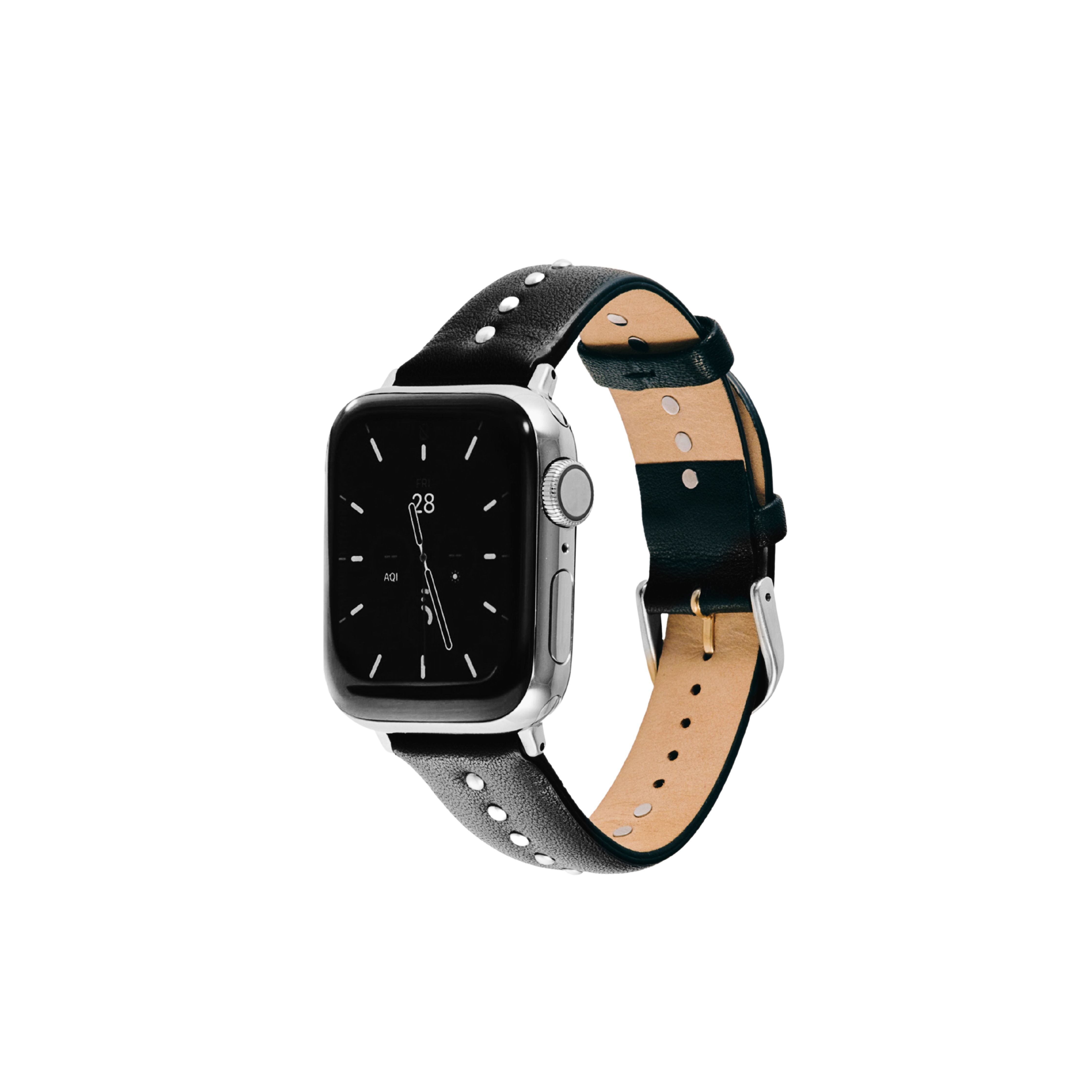 Black Stud Band for the Apple Watch - Goldenerre Women's Apple Watch Bands and Jewelry