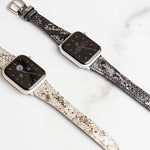 Metallic Snakeskin Printed Band for the Apple Watch - Goldenerre Women's Apple Watch Bands and Jewelry