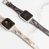 Metallic Snakeskin Printed Band for the Apple Watch - Goldenerre Women's Apple Watch Bands and Jewelry