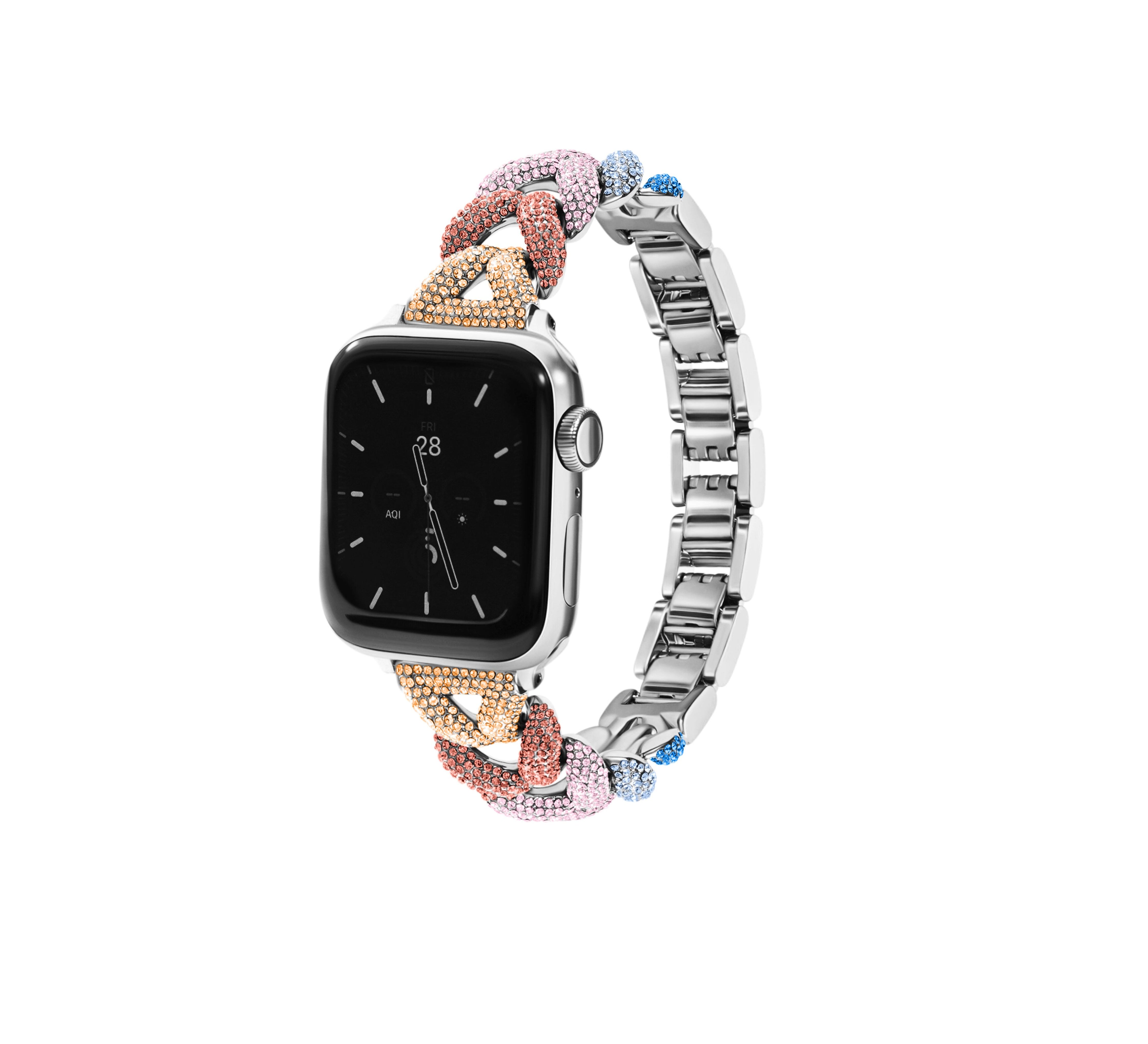 Sneak Peak: Ombré Herringbone Band for the Apple Watch - Goldenerre Women's Apple Watch Bands and Jewelry
