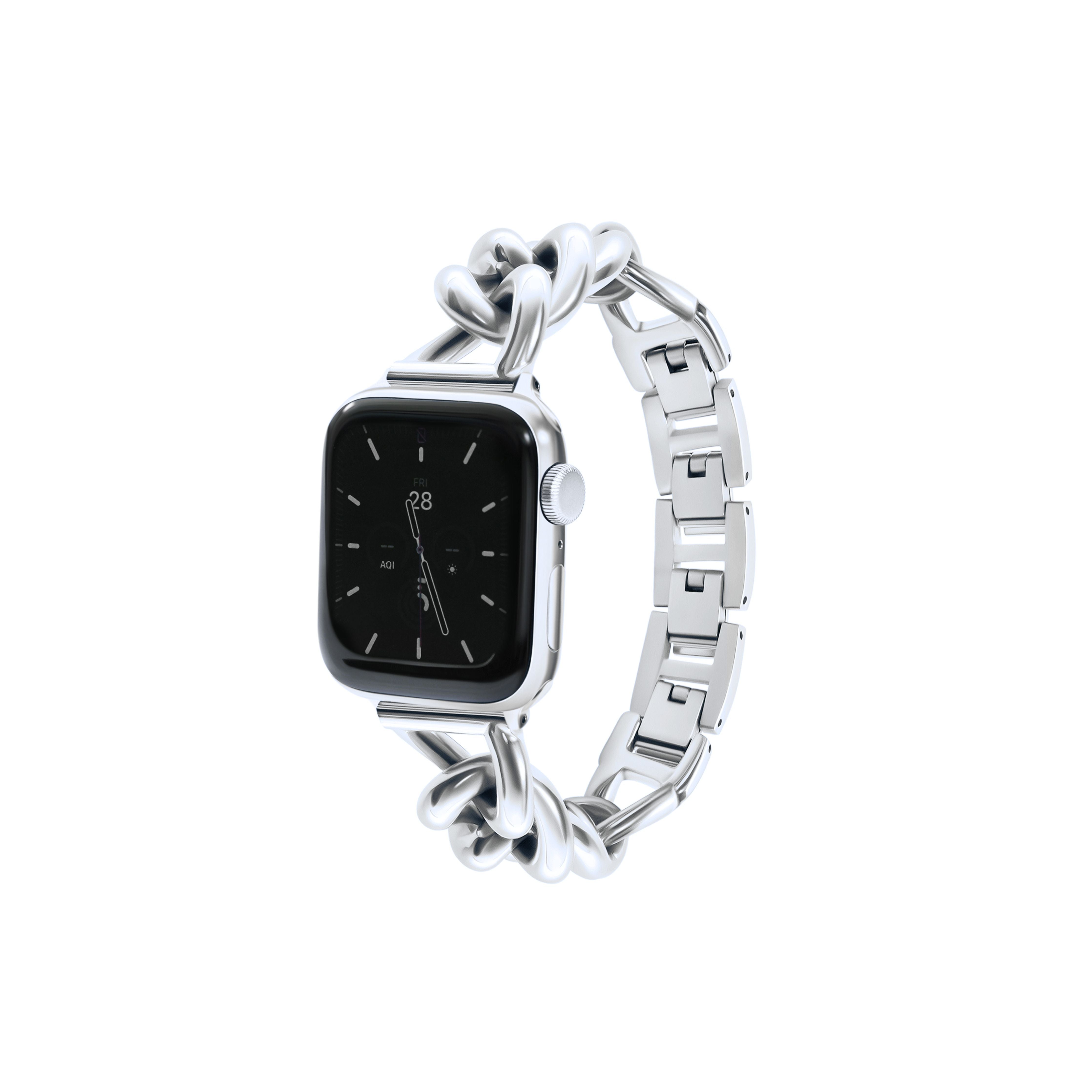 Sterling silver discount apple watch band