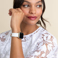 NEW! White Patent Leather Band for the Apple Watch