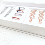 Luxe 6-Piece Gift Set: Time to Shine - Goldenerre Women's Apple Watch Bands and Jewelry