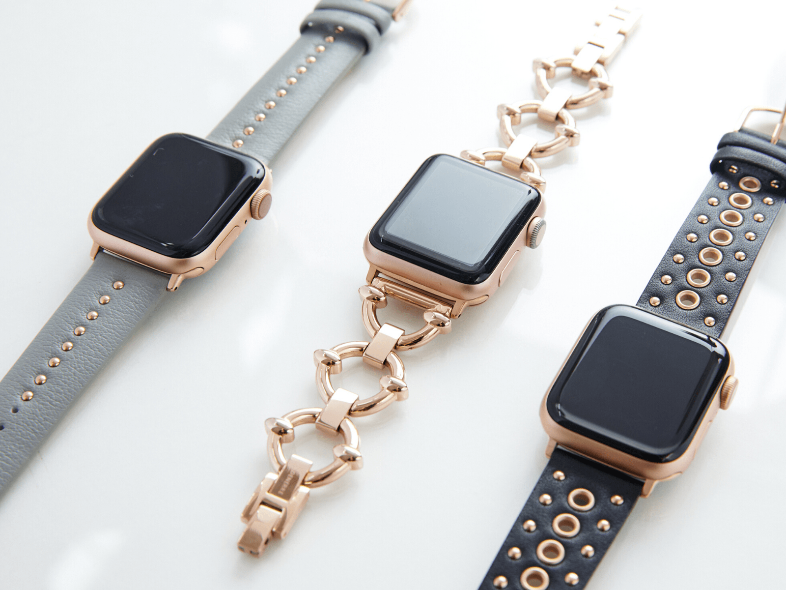 Gray Stud Band for the Apple Watch FINAL SALE Goldenerre