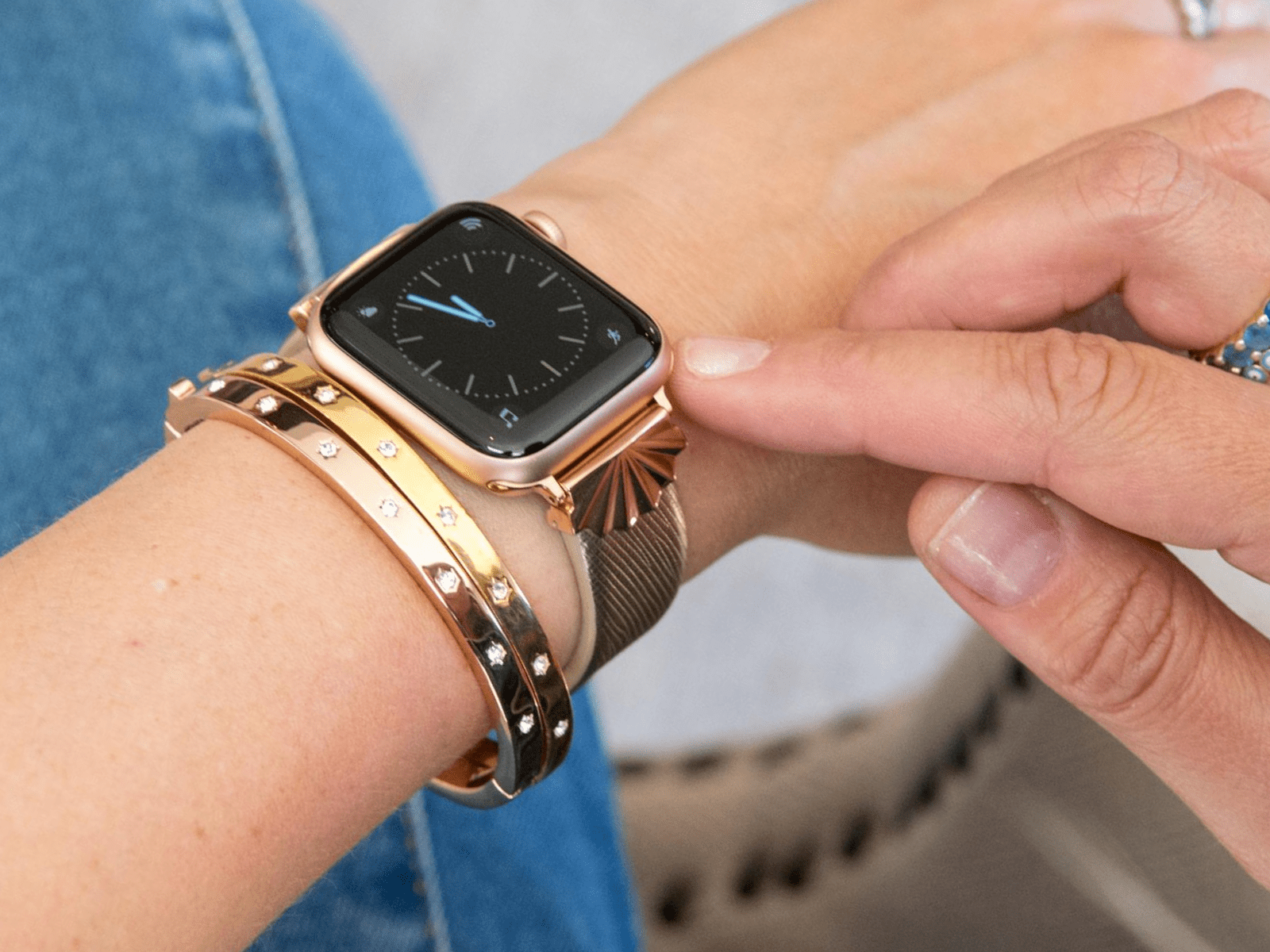 Starburst Band for the Apple Watch - Goldenerre Women's Apple Watch Bands and Jewelry