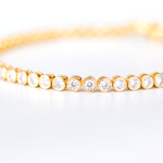 Basketweave & Tennis Bracelet Set - Goldenerre Women's Apple Watch Bands and Jewelry