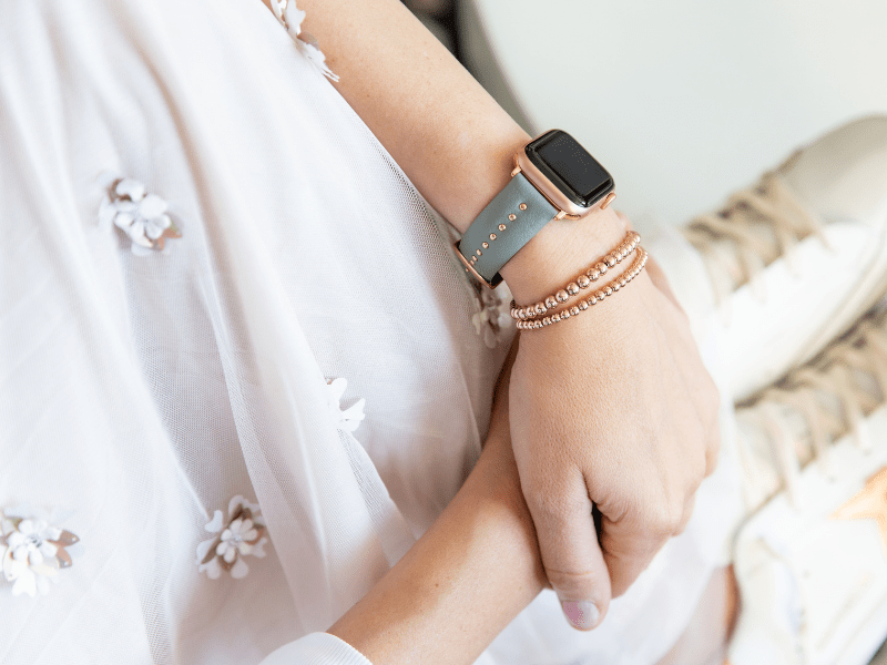 Shiny Beaded Bracelet - Goldenerre Women's Apple Watch Bands and Jewelry