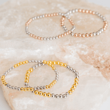 Two Tone Beaded Bracelet - Goldenerre Women's Apple Watch Bands and Jewelry
