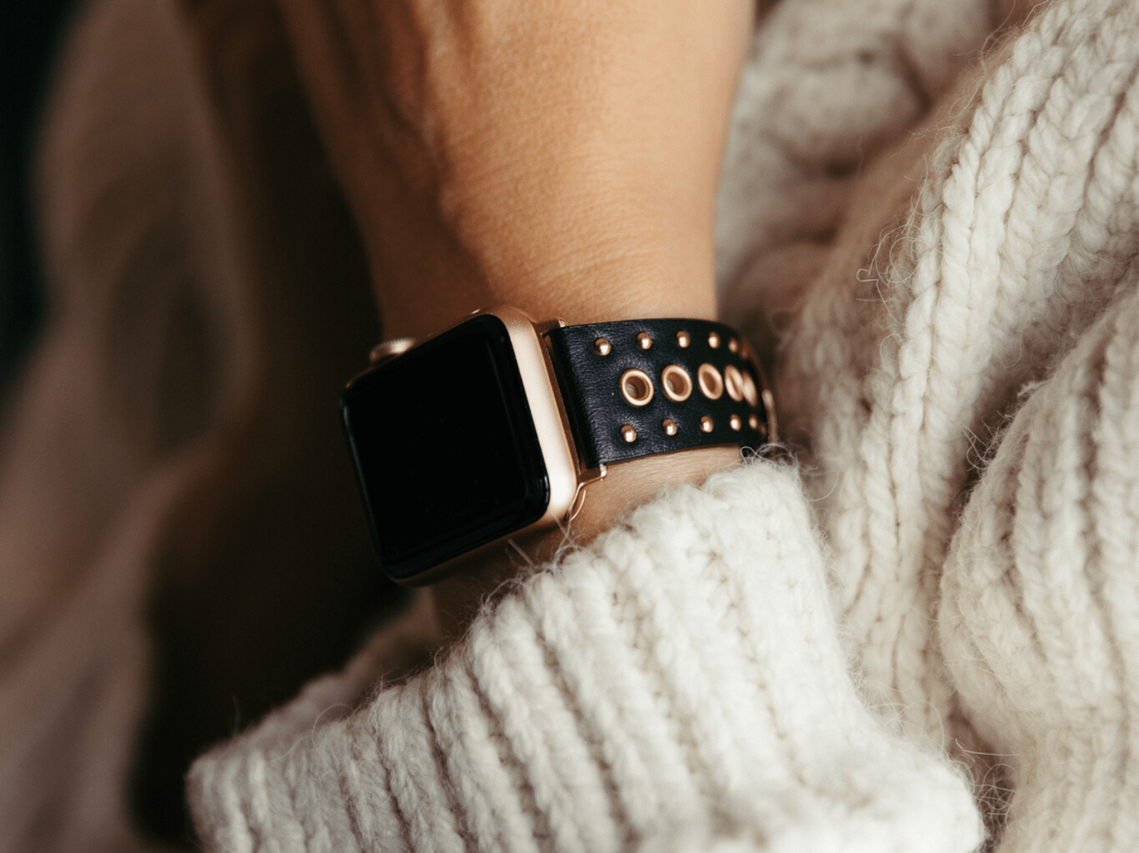 Grommet Stud Band for the Apple Watch - Goldenerre Women's Apple Watch Bands and Jewelry