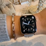 Metallic Silver Stud Band for the Apple Watch - Goldenerre Women's Apple Watch Bands and Jewelry