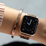 Hammered Link Band for the Apple Watch - Goldenerre Women's Apple Watch Bands and Jewelry