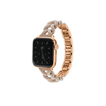 Crystal Pavé Herringbone Band for the Apple Watch - Goldenerre Women's Apple Watch Bands and Jewelry